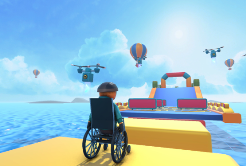 轮椅模拟器像素互动弹幕助手